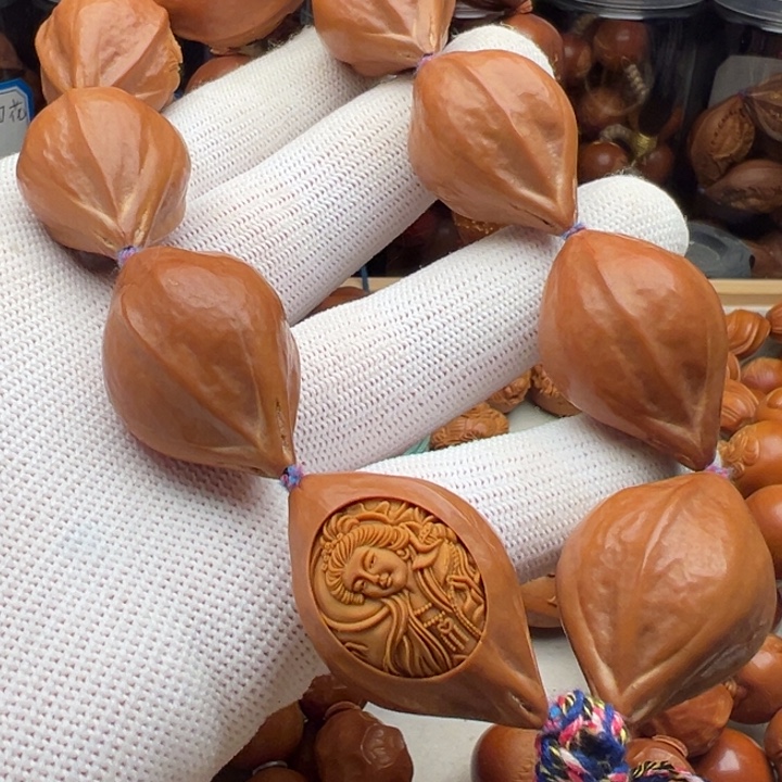 橄榄核手串/手链2.4美女水晶核