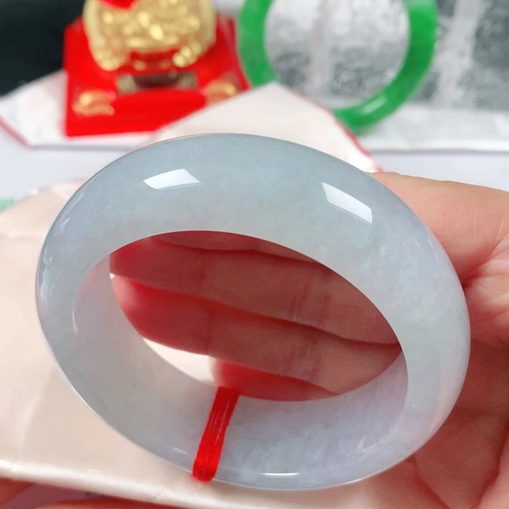 缅甸天然翡翠手镯A货编号D1312圈口57大轮胎