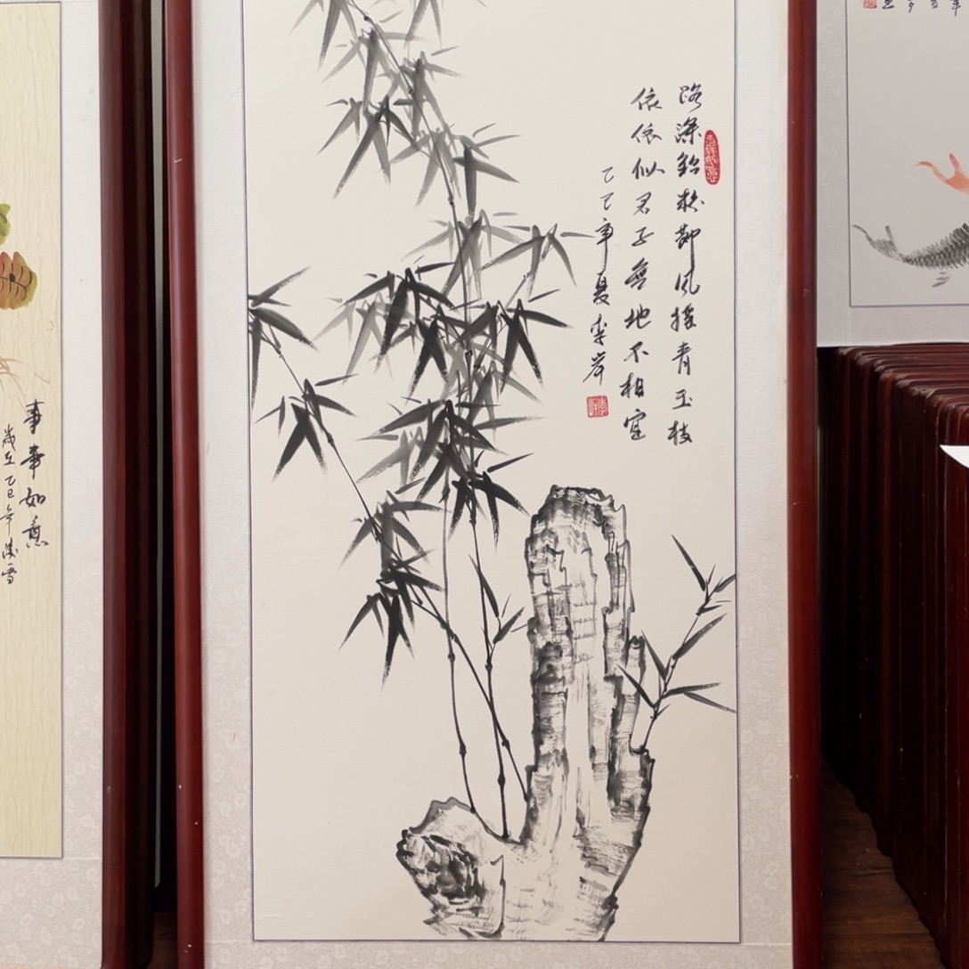 国画带框尺寸63*123厘米