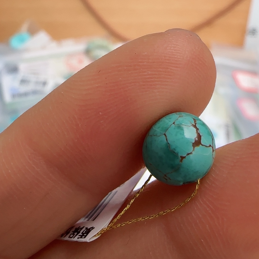 绿松石珠宝半成品未镶嵌