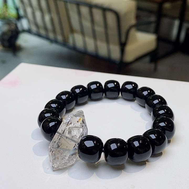水晶手链未镶嵌黑水晶
