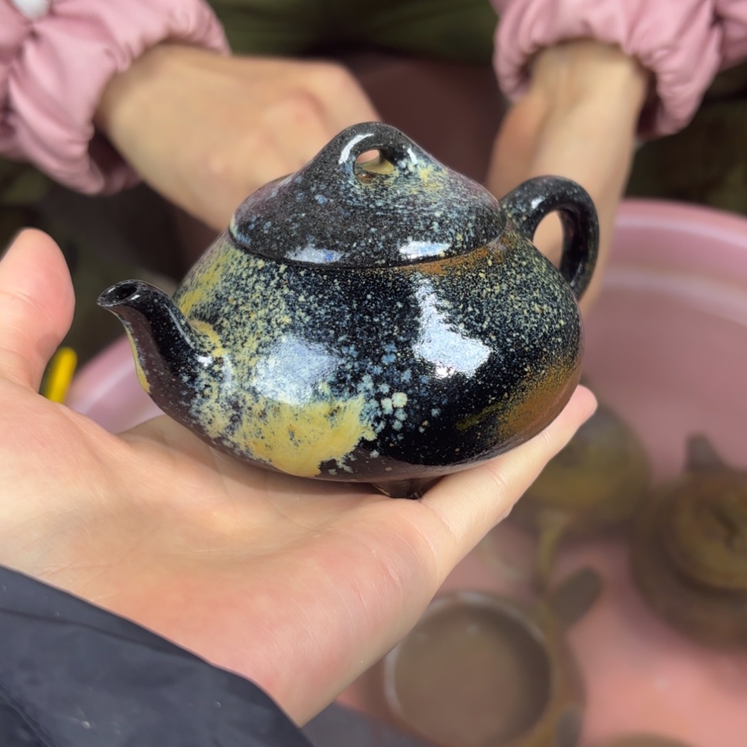 紫砂茶壶柴烧紫砂窑宝汉唐150cc