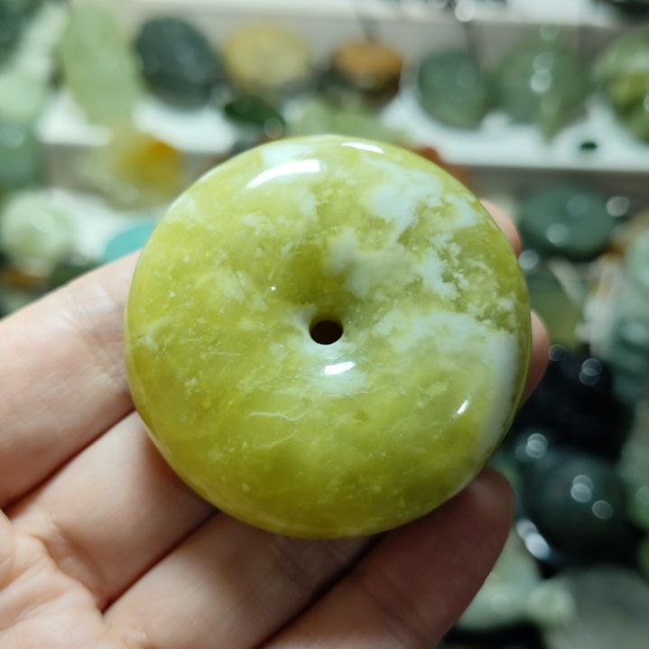 岫玉平安扣未镶嵌