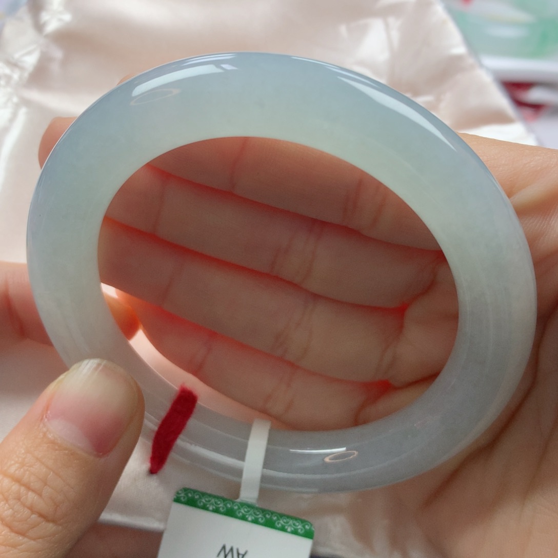 未镶嵌手镯翡翠缅甸天然翡翠A货55.7圆