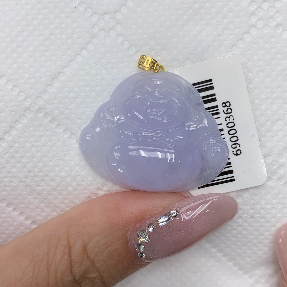 颈饰18K金镶嵌翡翠