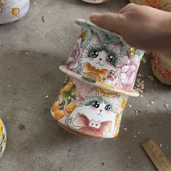 景德镇手绘花盆性价比超高