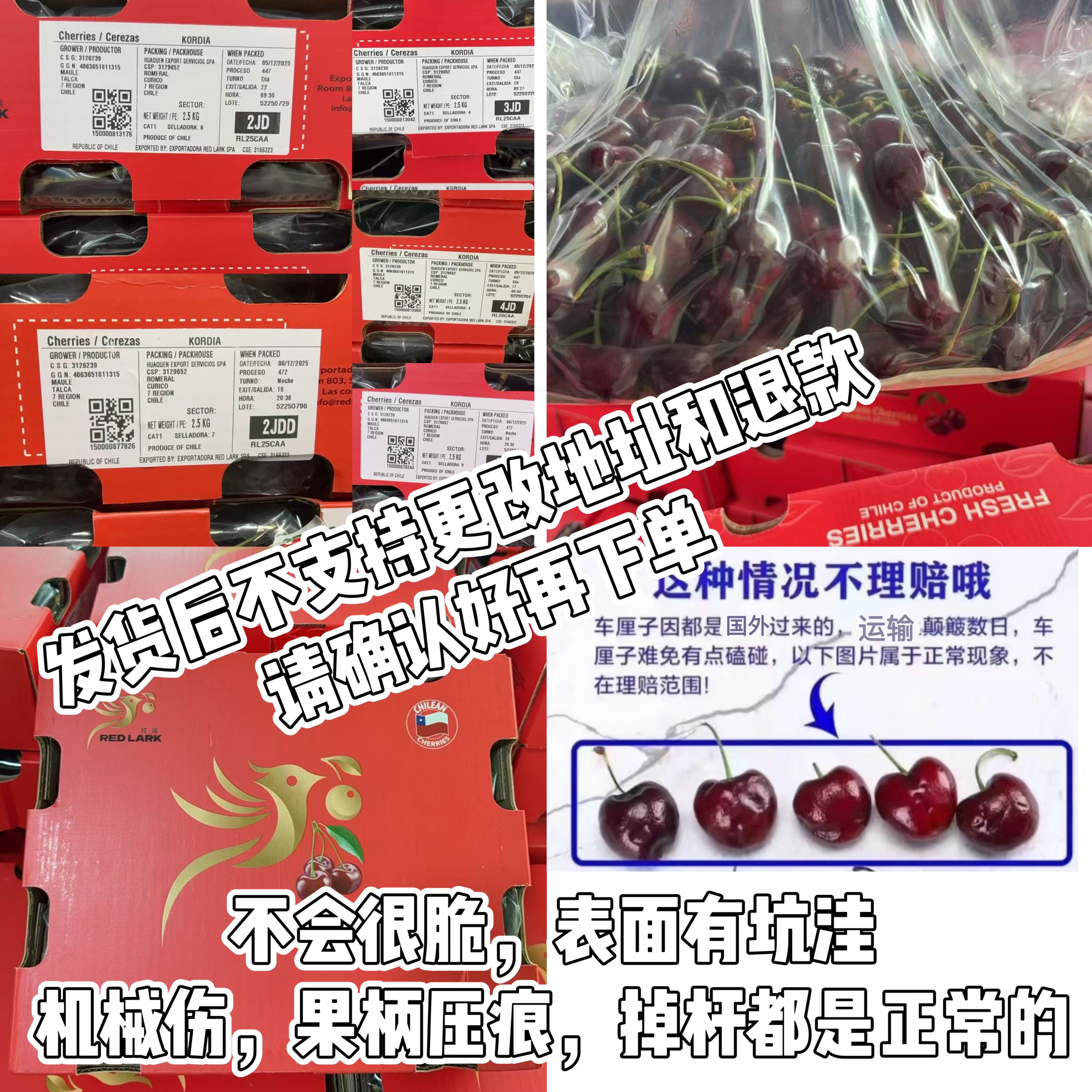 【顺丰】空运智利科迪亚 JDD/2JDD 5斤 口感带酸内附果径卡