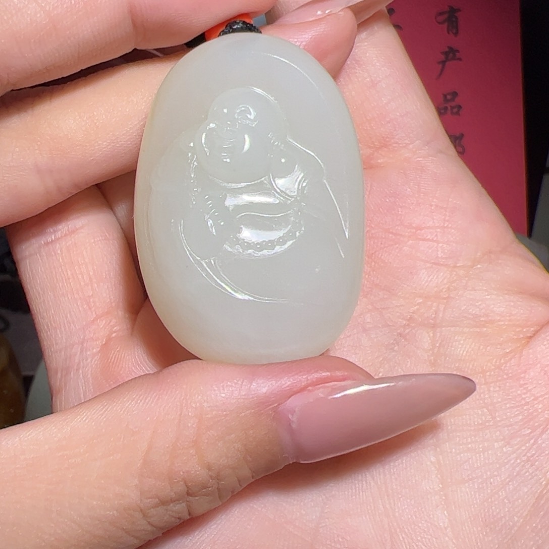 和田玉颈饰未镶嵌松**檀