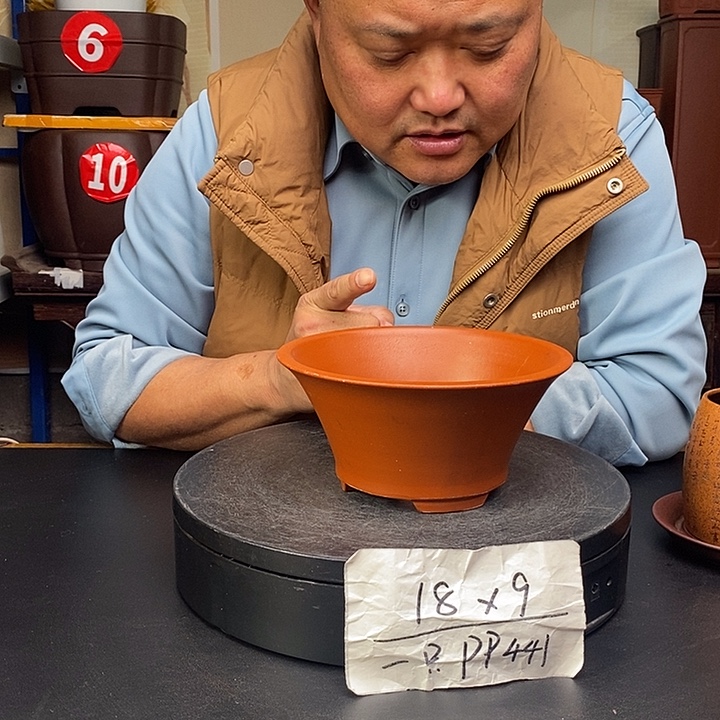 紫砂花盆货号一只PP441
