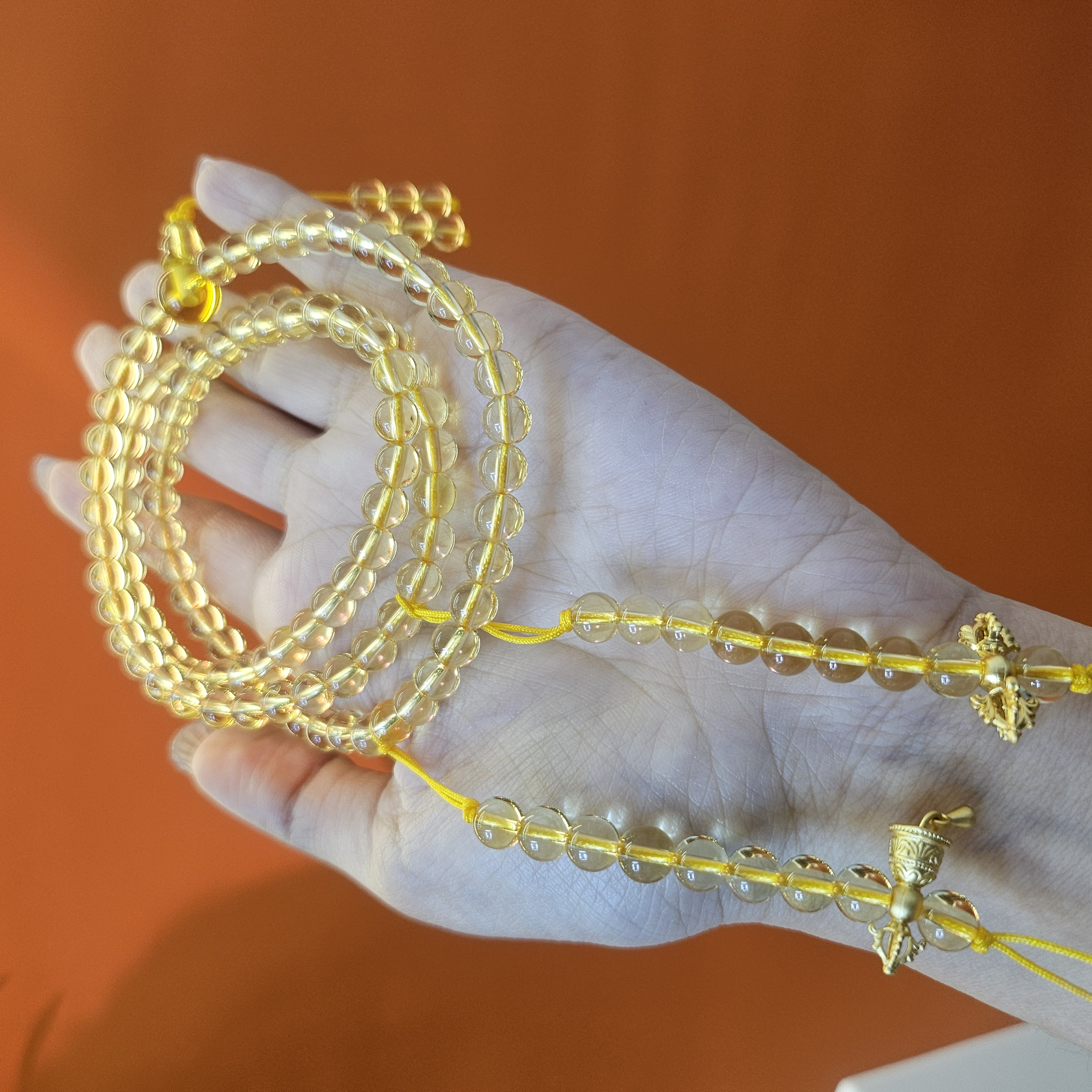 S1 (纯净)10m 108珠 双A黄水  手链手串