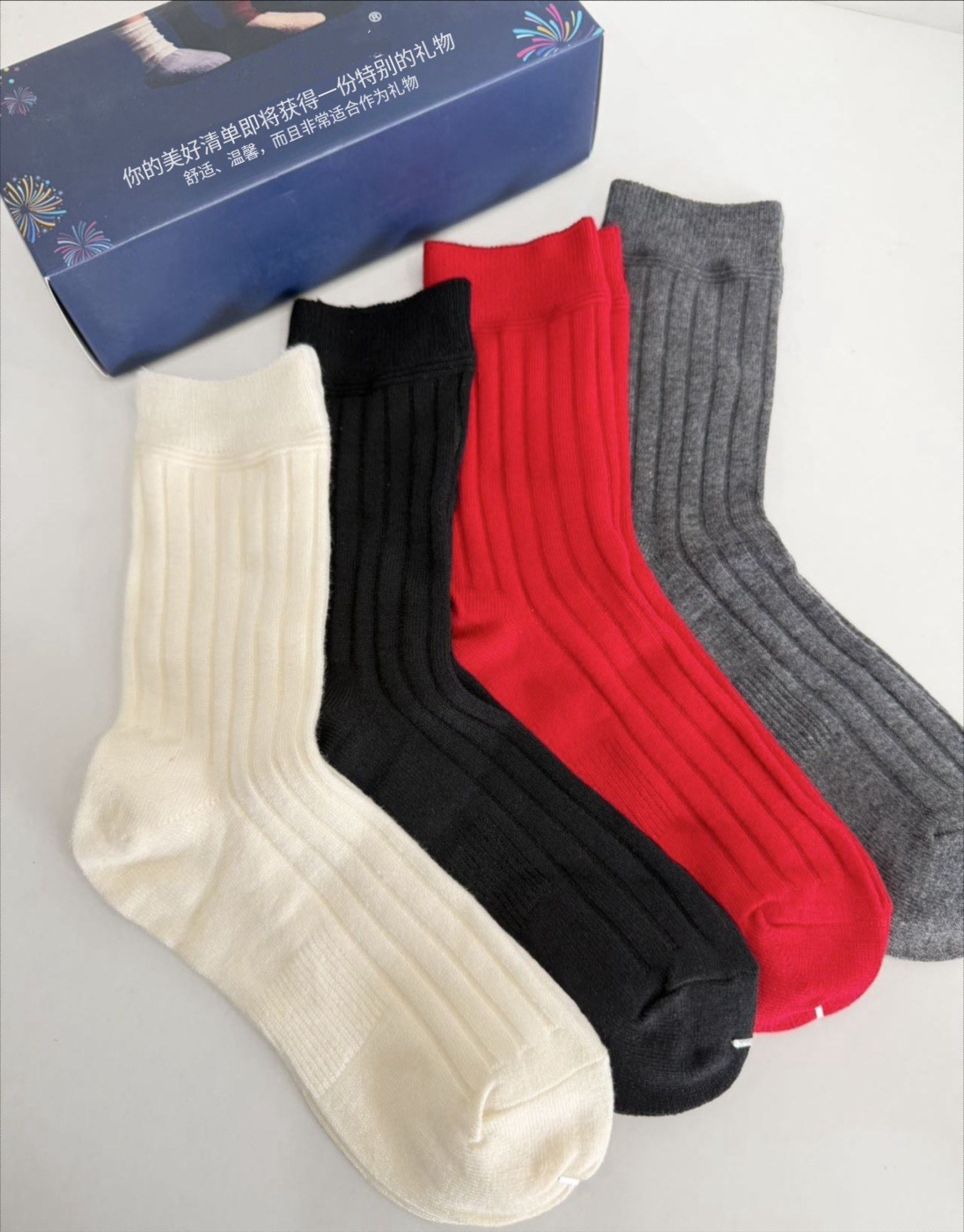 新款气质休闲韩版简约条纹舒适长筒袜QLW029 