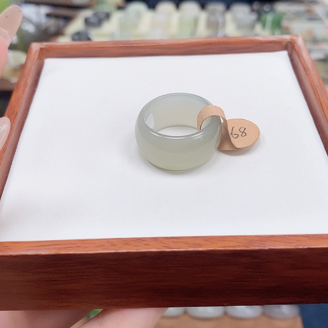 和田玉戒指未镶嵌妙**?专拍6-18.0