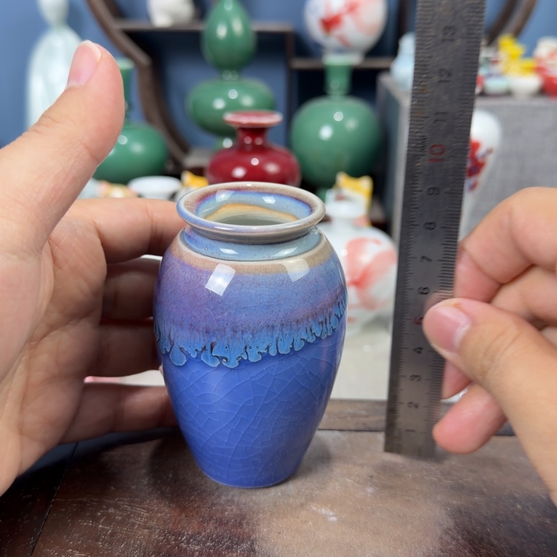 陶瓷手工小花器摆件