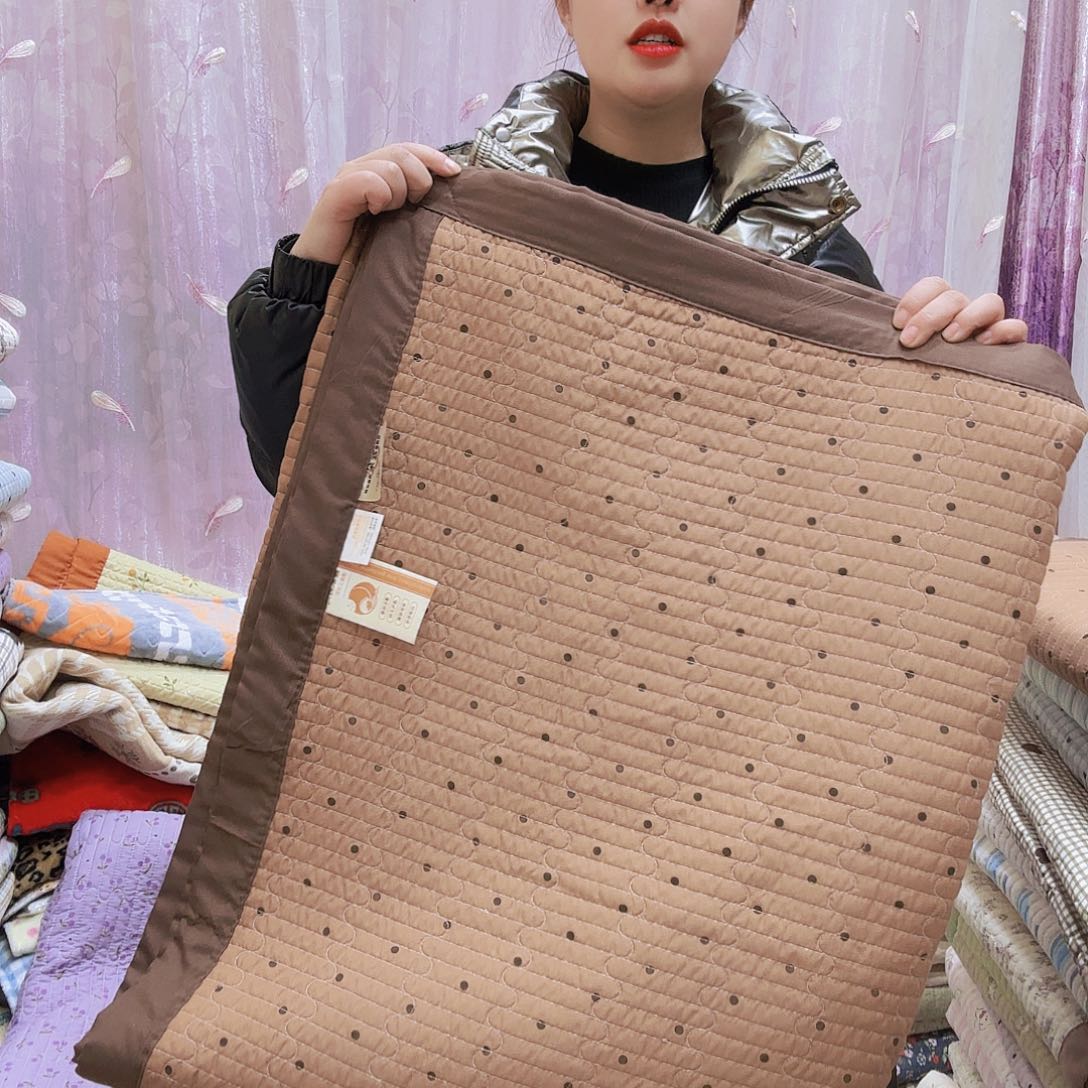 水洗布孤品微瑕1.5米×2.25米棕色波点