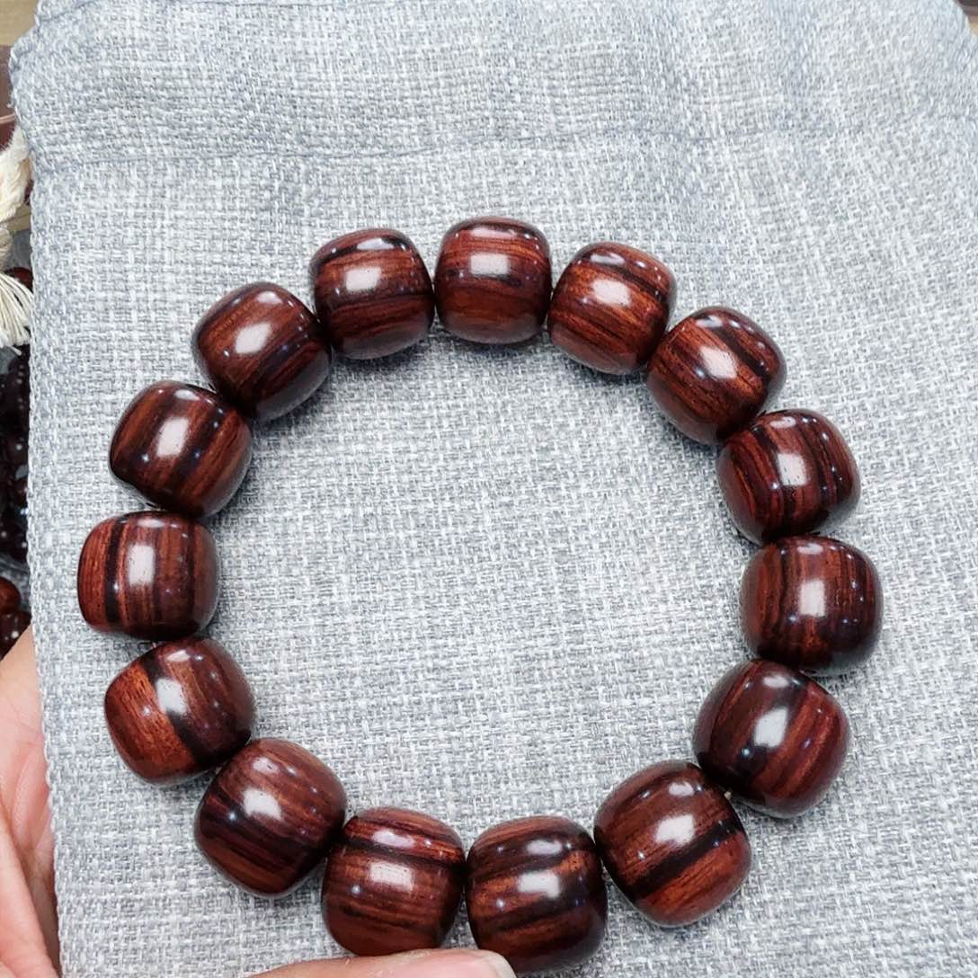 黄花梨/降香黄檀手串/手链仗**柳海南黄花梨1516大黑线