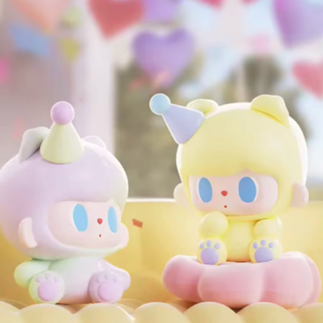 【小饼子代拆】许愿-兔兔与熊派对萌粒潮玩盲盒