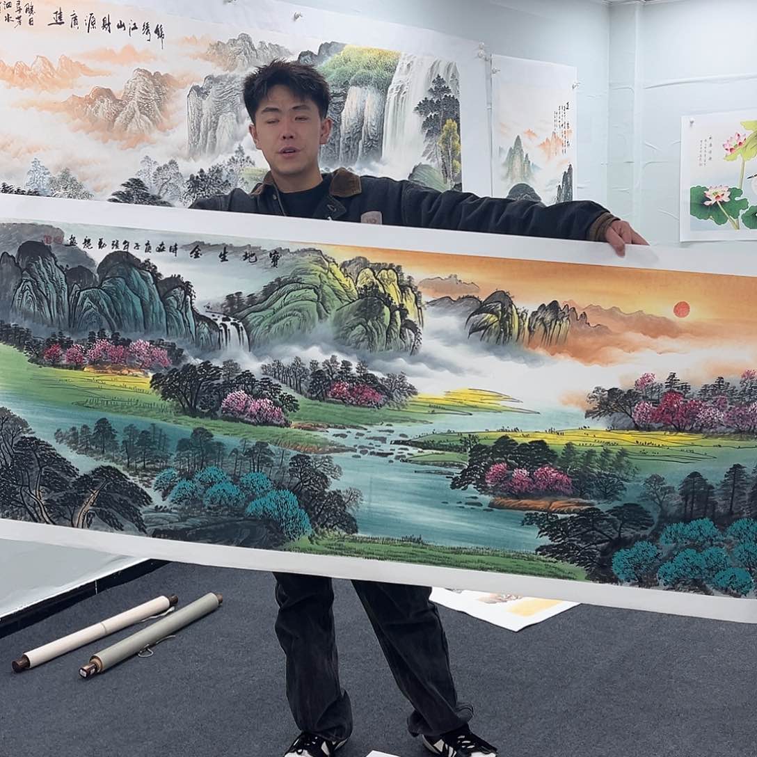 国画国画纯手工作品