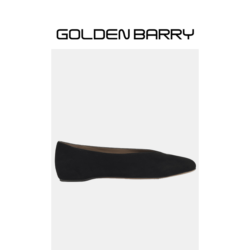 GOLDENBARRY|646056时尚拼接软皮奶奶鞋