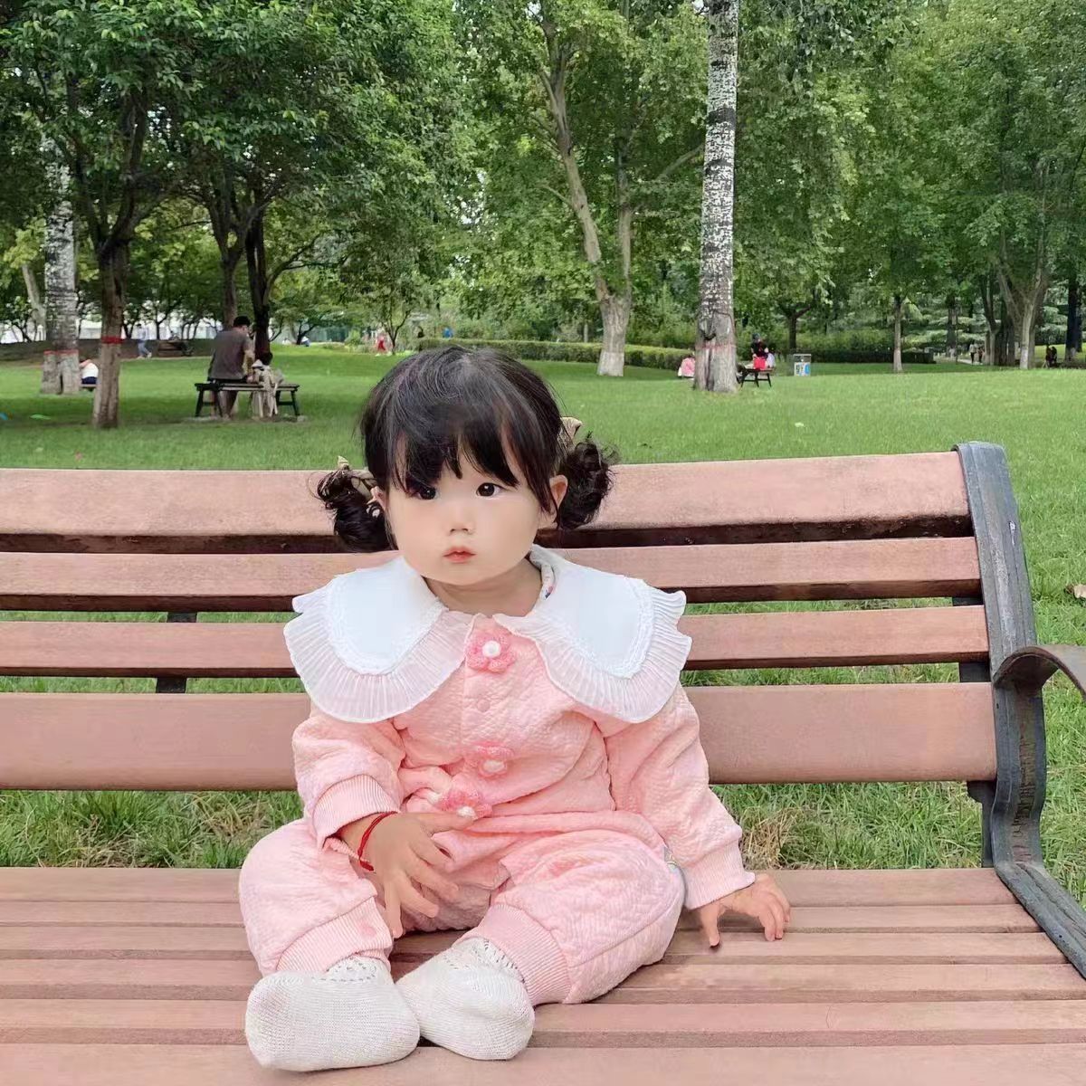 宝宝秋冬双层加厚打底