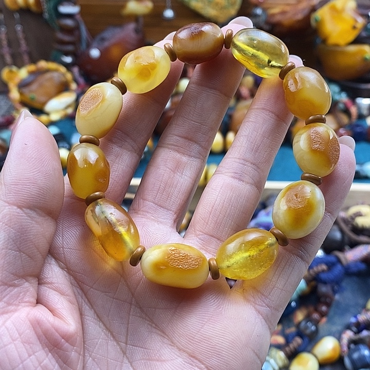 蜜蜡未镶嵌手串手串