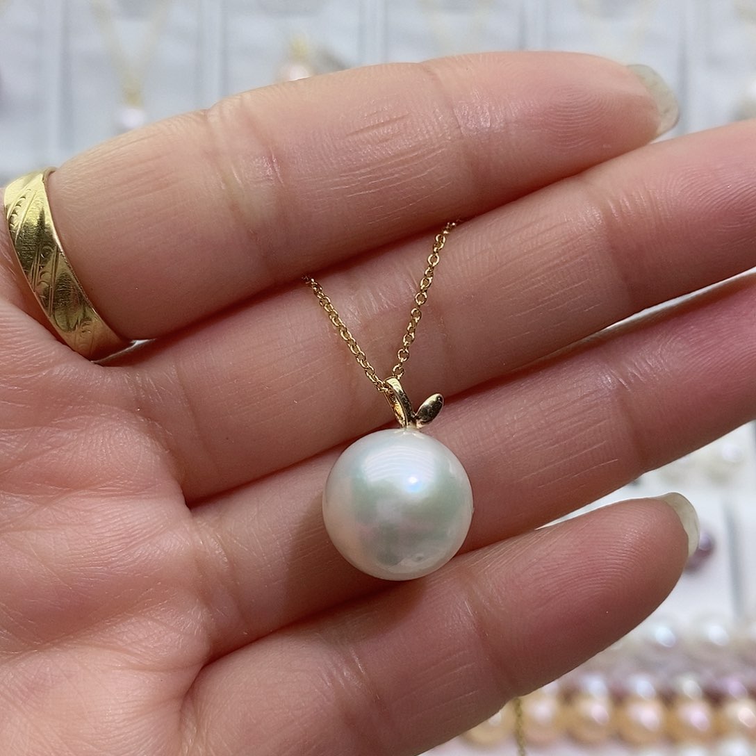 淡水珍珠吊坠(赠链)银S925镶嵌
