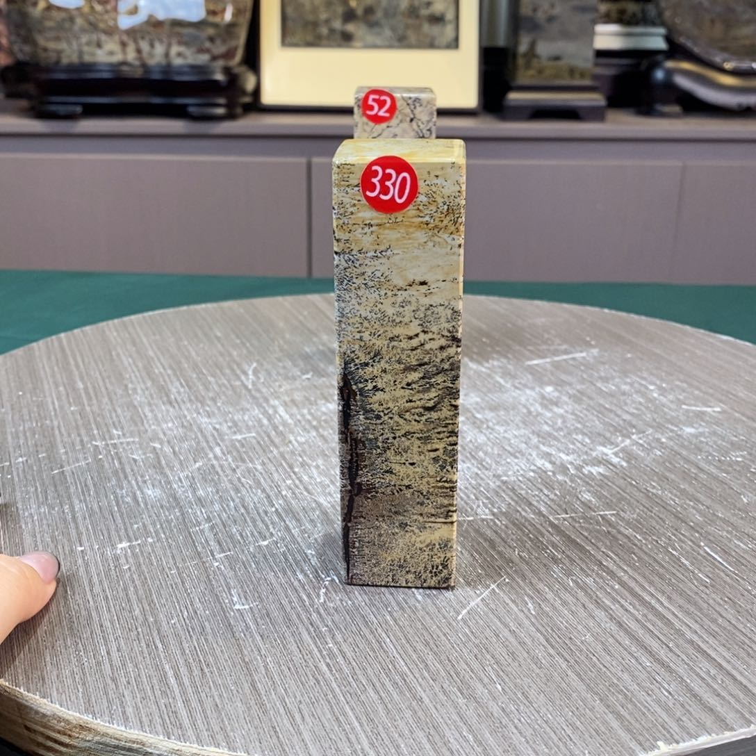 石材广西国画石草花石