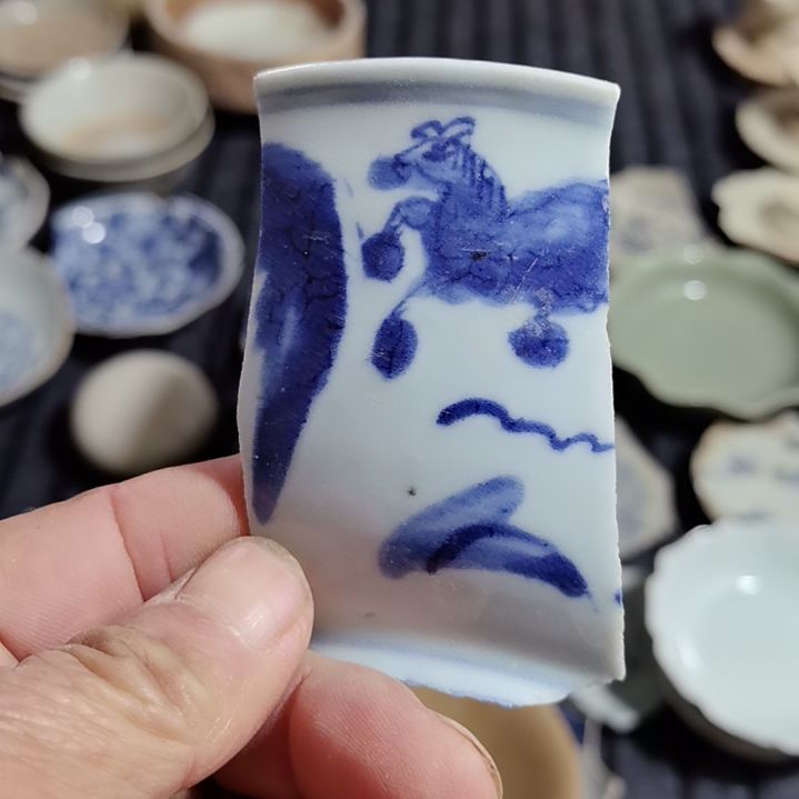 瓷片青花影青杯垫标夲