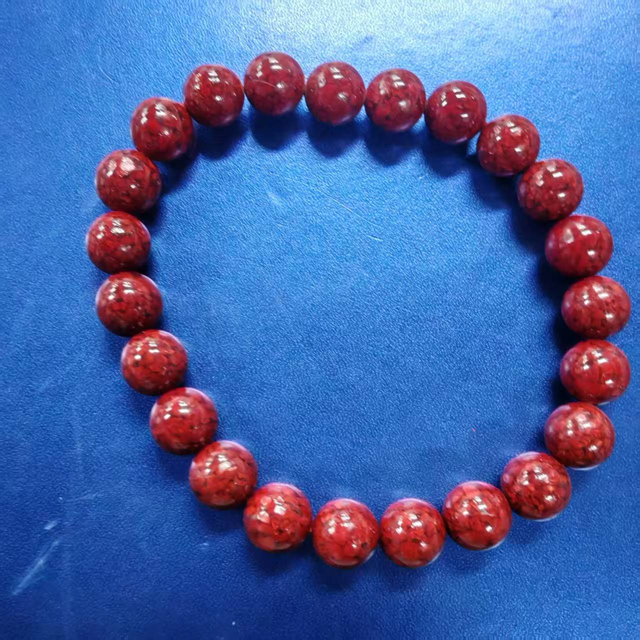 含辰砂工艺品N006-经典晶体卡8手串