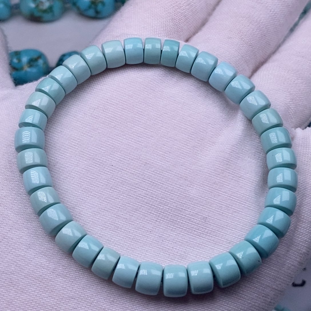 绿松石未镶嵌珠宝奇石6.8mm