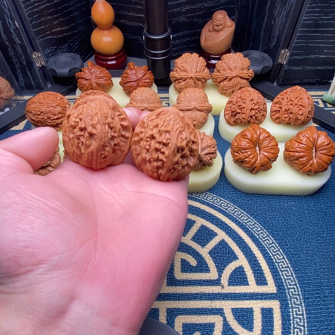 吊坠文玩核桃大红袍42尺练手对