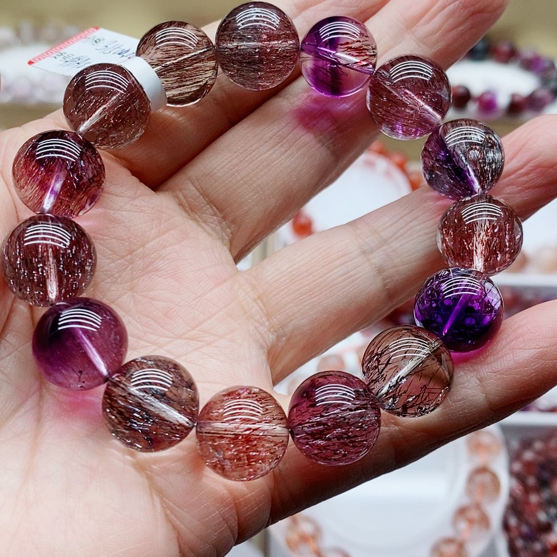 如***河水晶手串未镶嵌超七