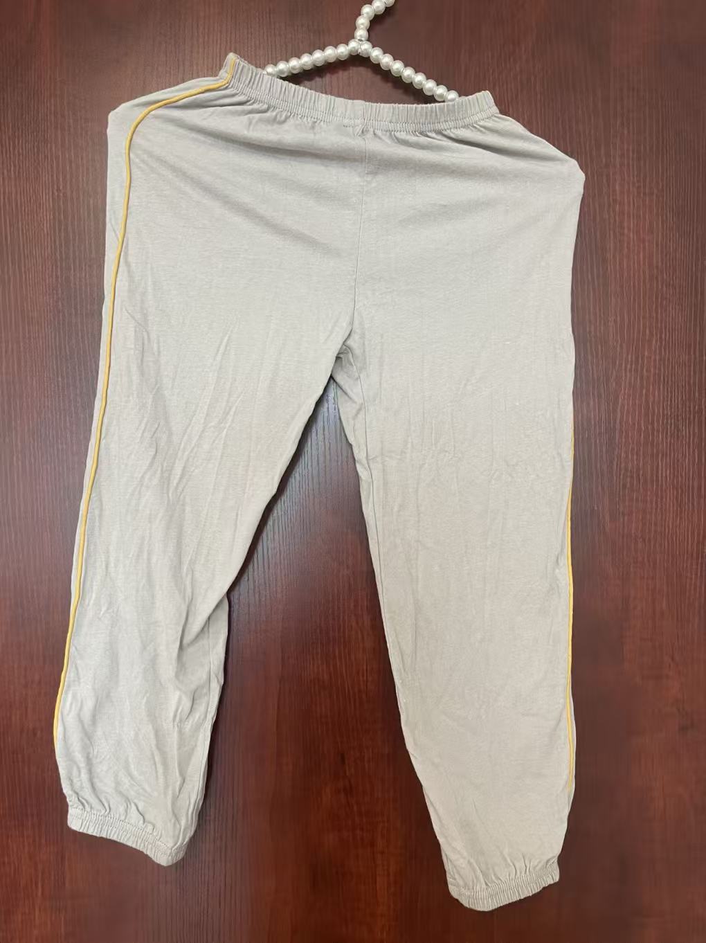 儿童灰色秋裤运动长裤学生校服百搭春秋针织