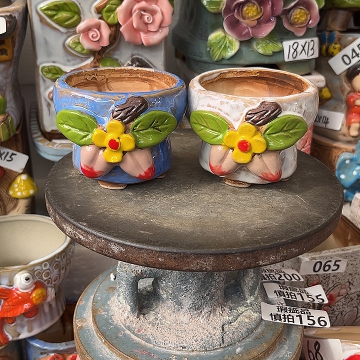 粗陶材质多肉花盆