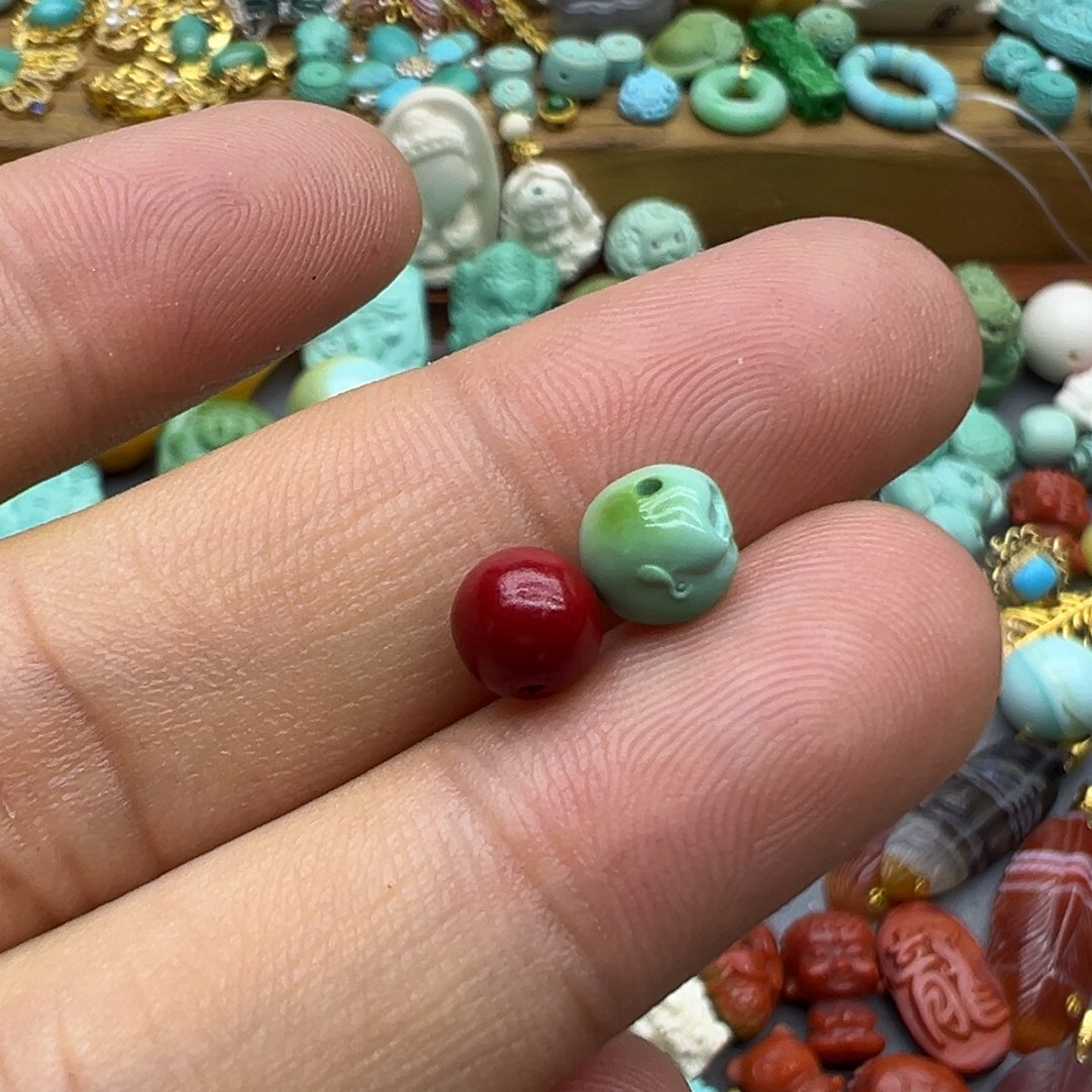 南红玛瑙颈饰未镶嵌快****莹