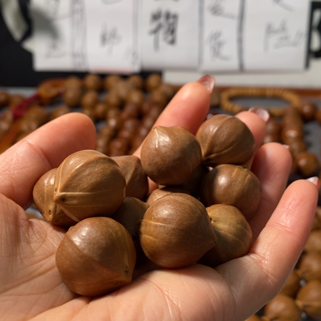 橄榄核手串江*0202精品蒜头铁核11+1颗+鬼脸