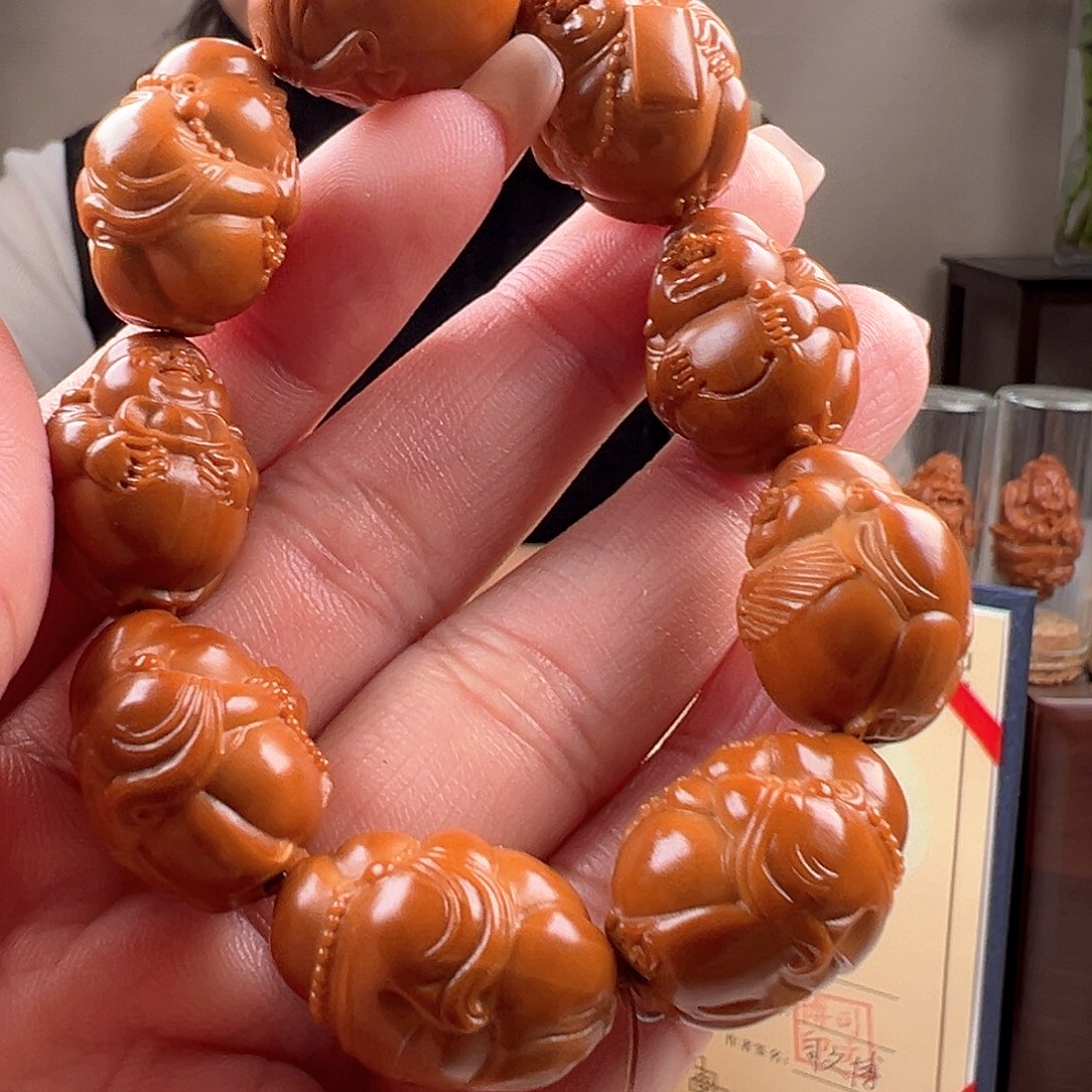 橄榄核手串/手链咫**涯橄榄核雕橄榄核