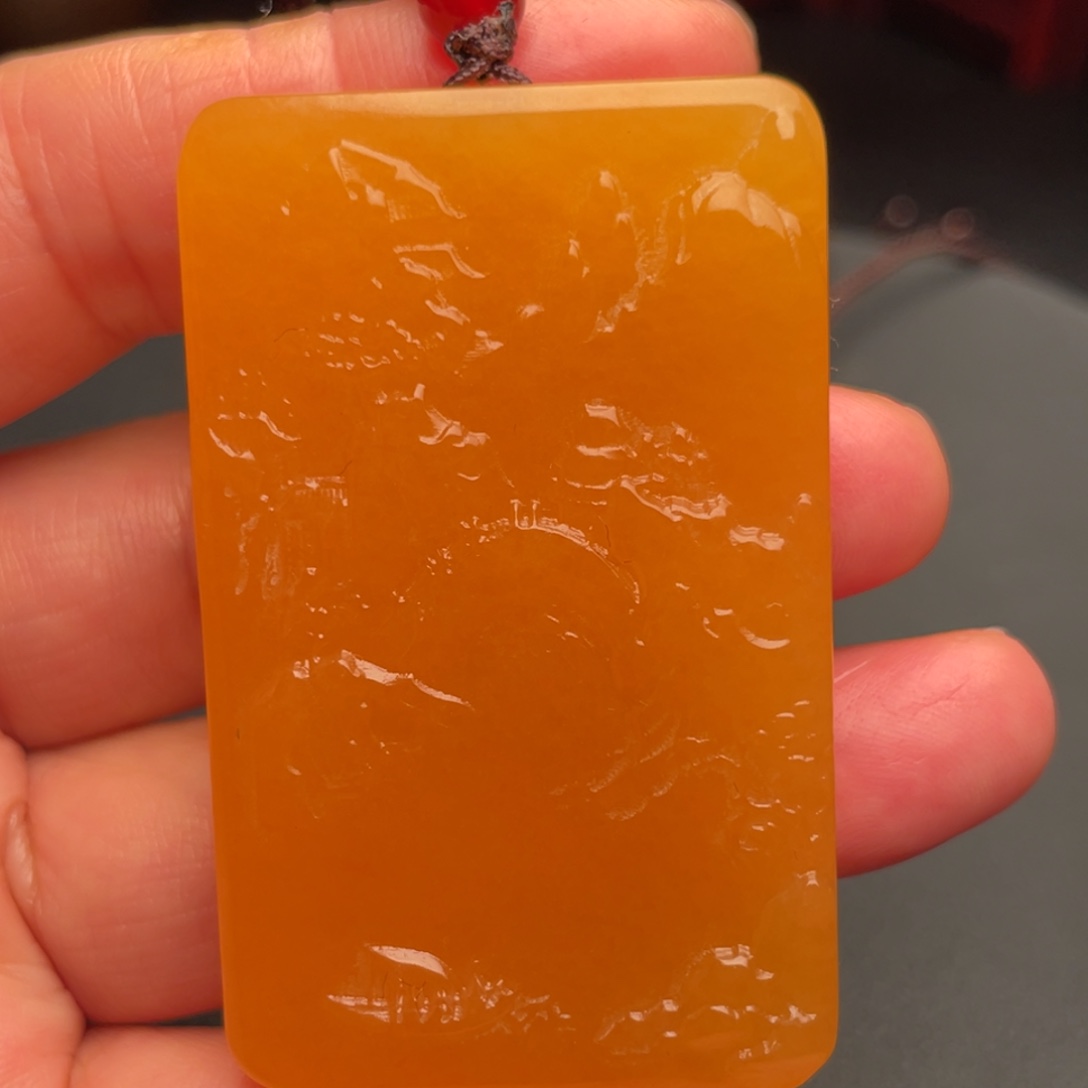 朴***斋田黄石金田黄石手把件牌子