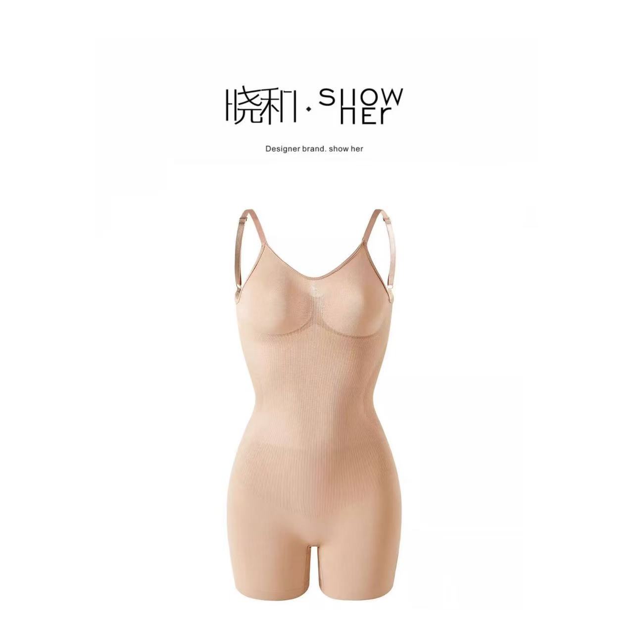 SHOW HER 「小和同款打底」身中长款连体提臀显腰显胸塑形连体衣
