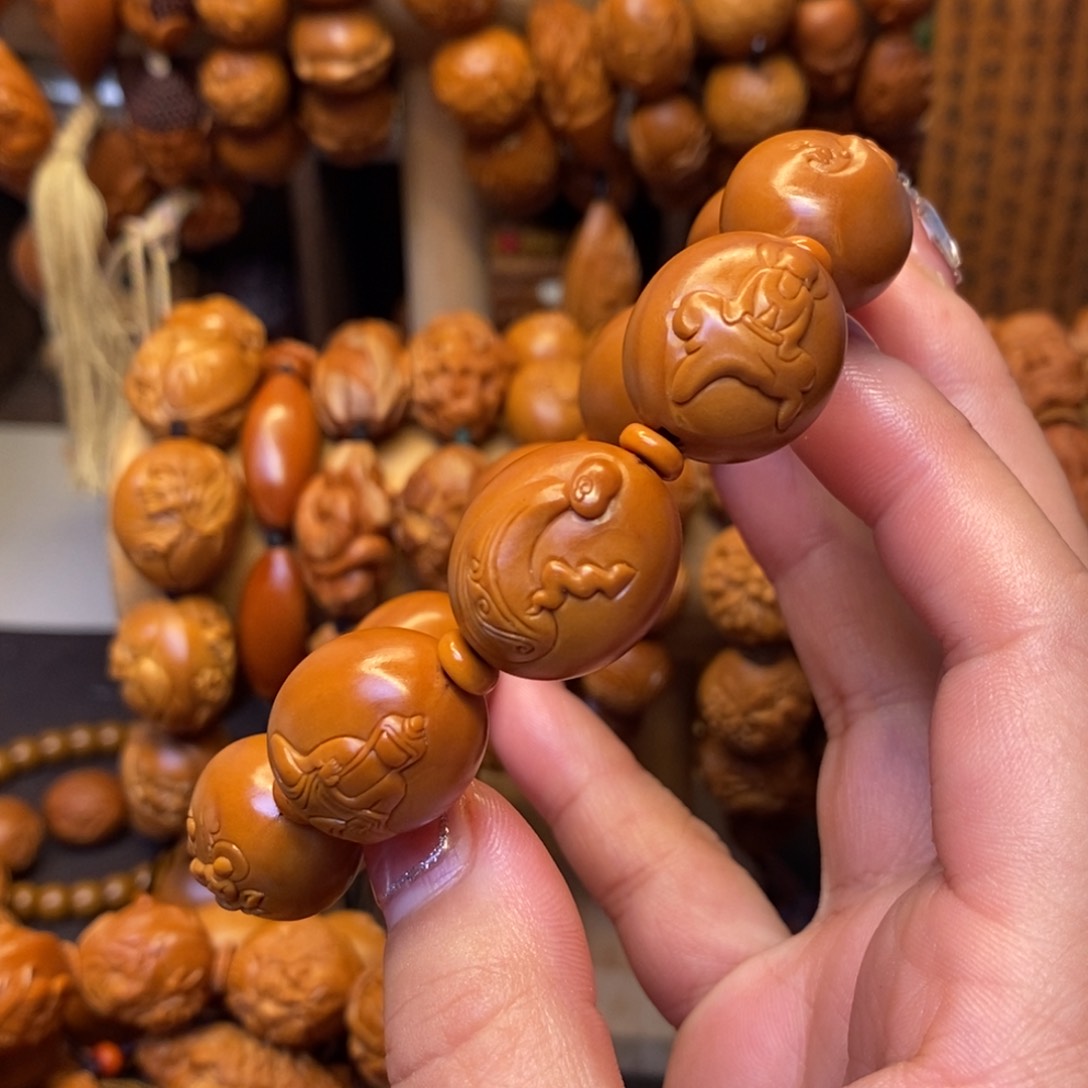 橄榄核手串/手链浮雕无相