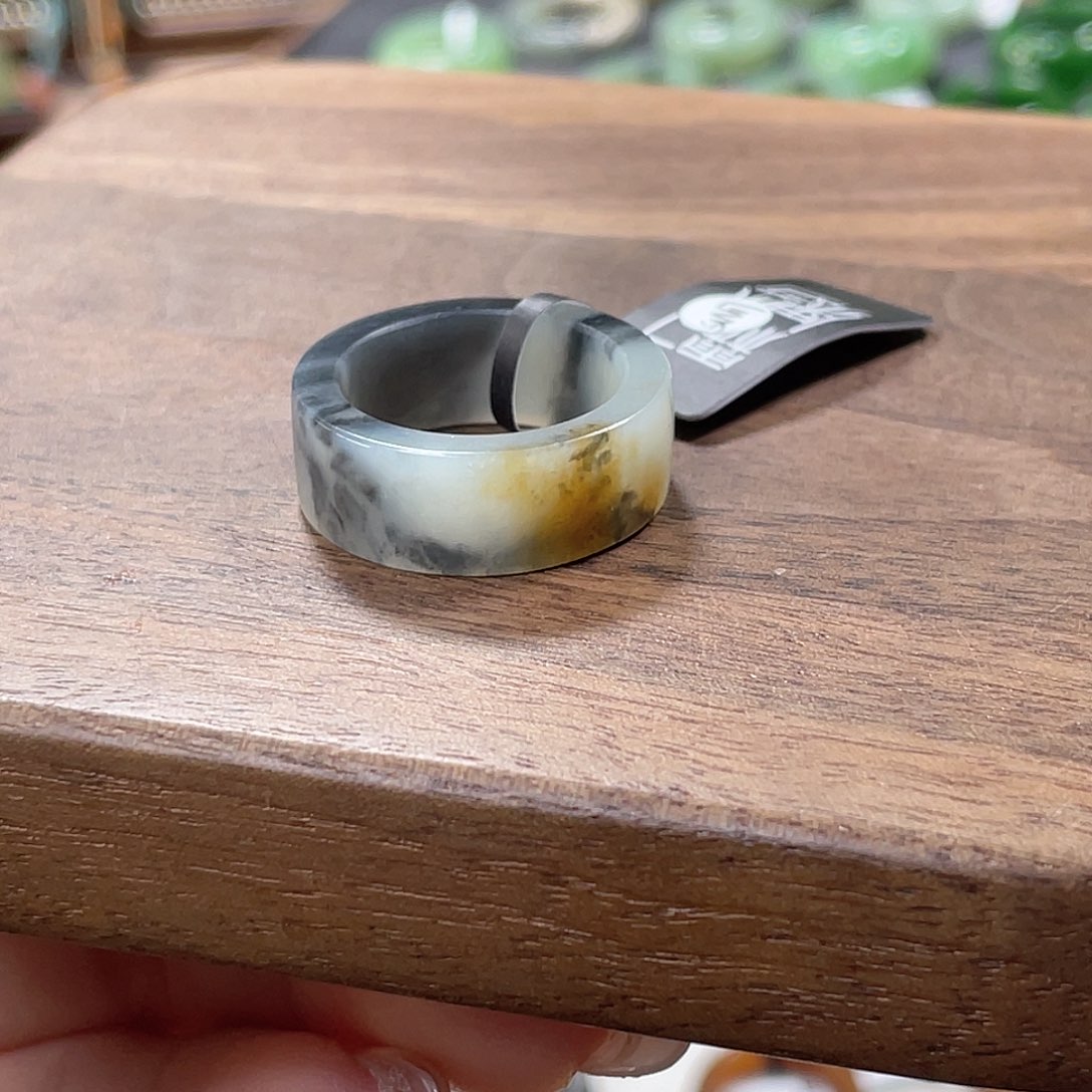 浮***阳和田玉未镶嵌戒指2号17.0楼兰