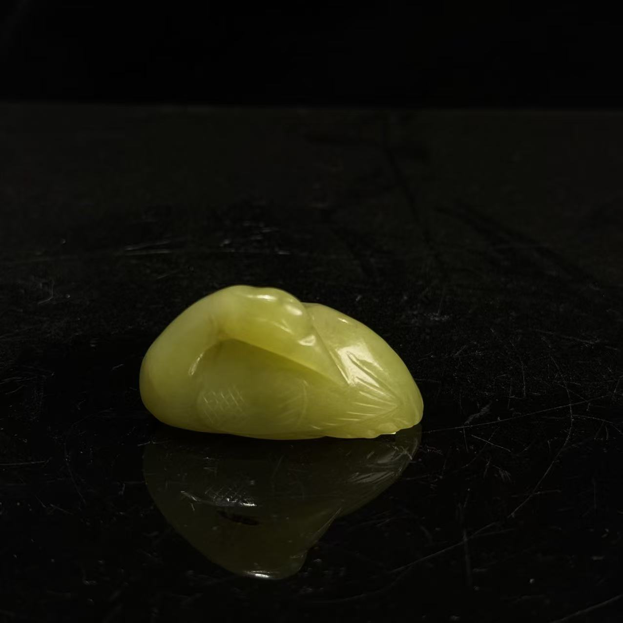 旧藏和田玉玉鸠花件