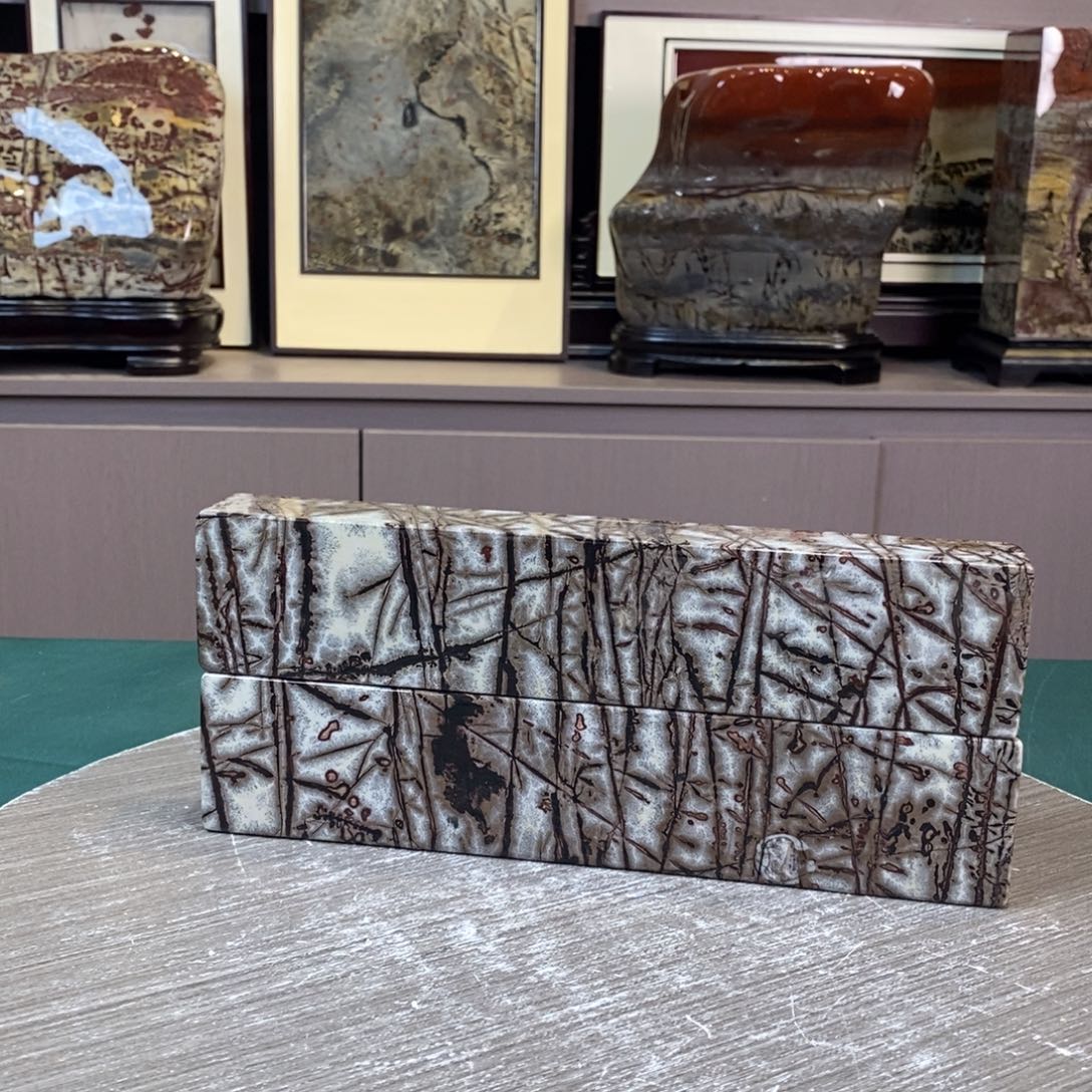 石材广西国画石草花石