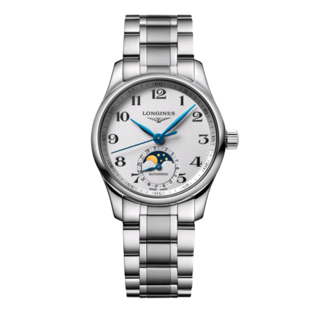 99新 Longines/浪琴    浪琴名匠  34㎜白盘全钢  全套