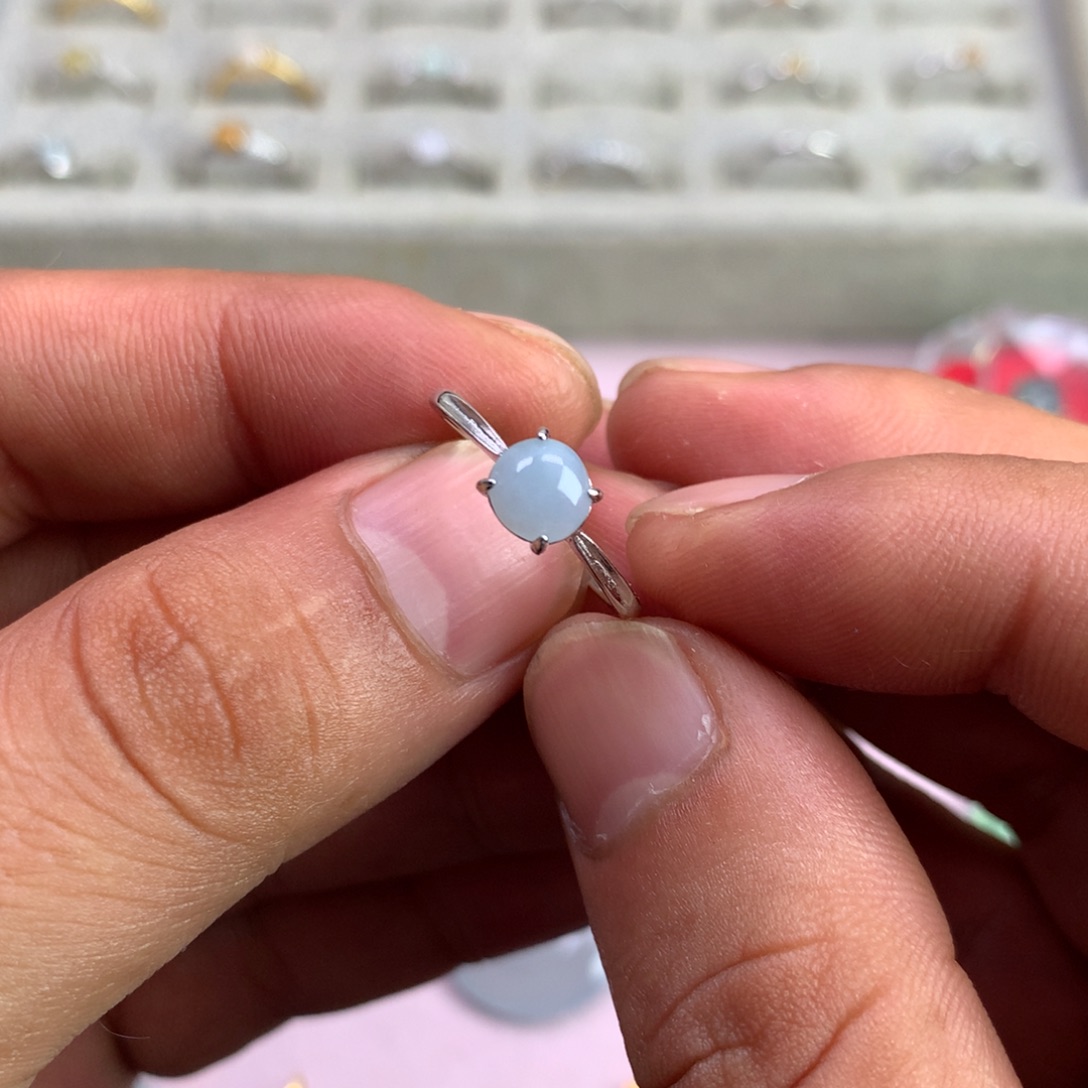 翡翠银S925镶嵌颈饰