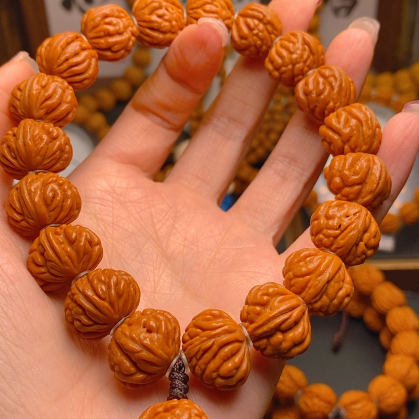 【闪购商品】桃核手串小***¥long wen tao he