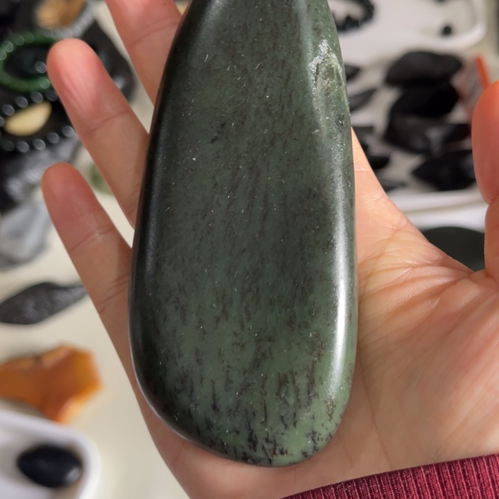 玉新疆戈壁手把件231克