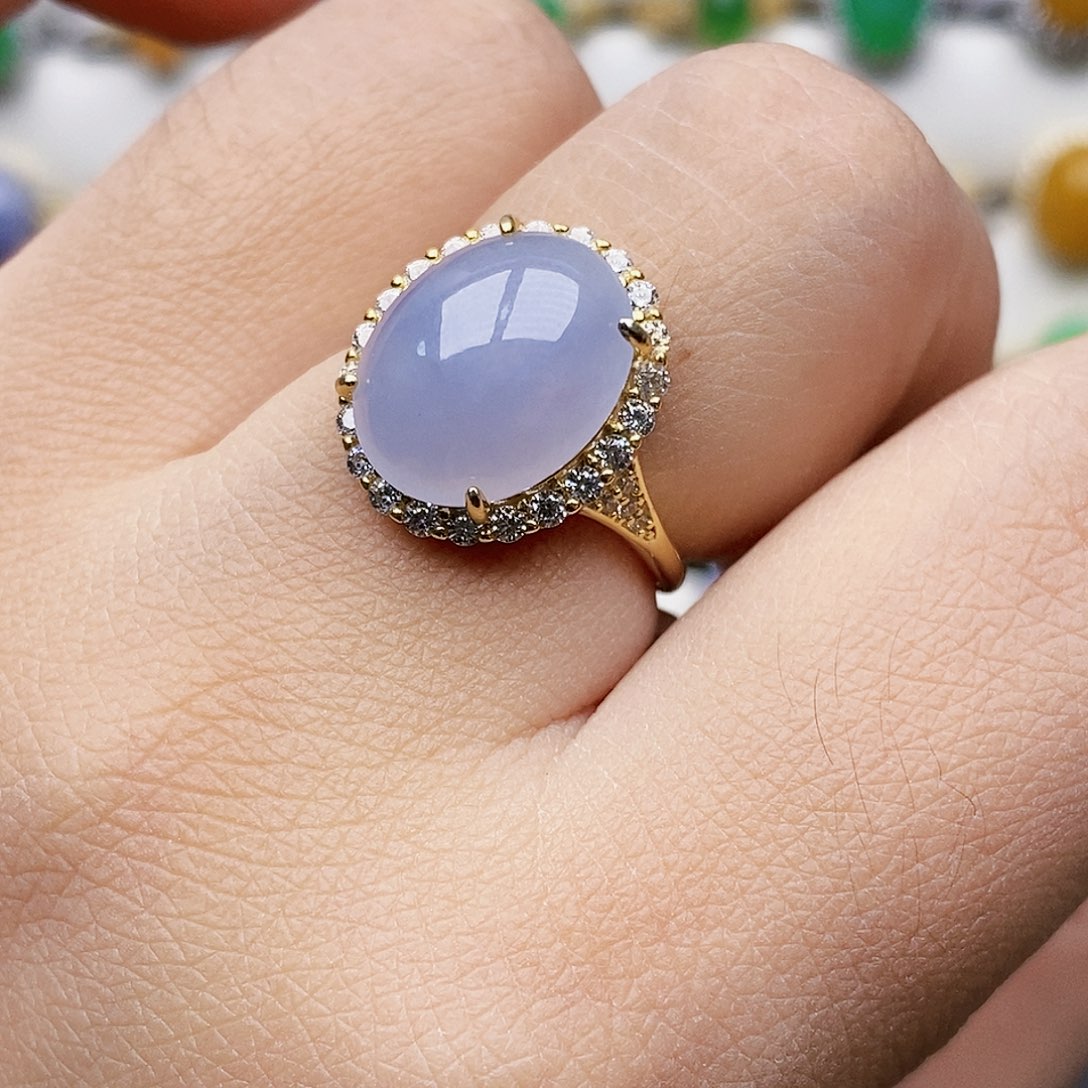 银S925镶嵌戒指翡翠1527