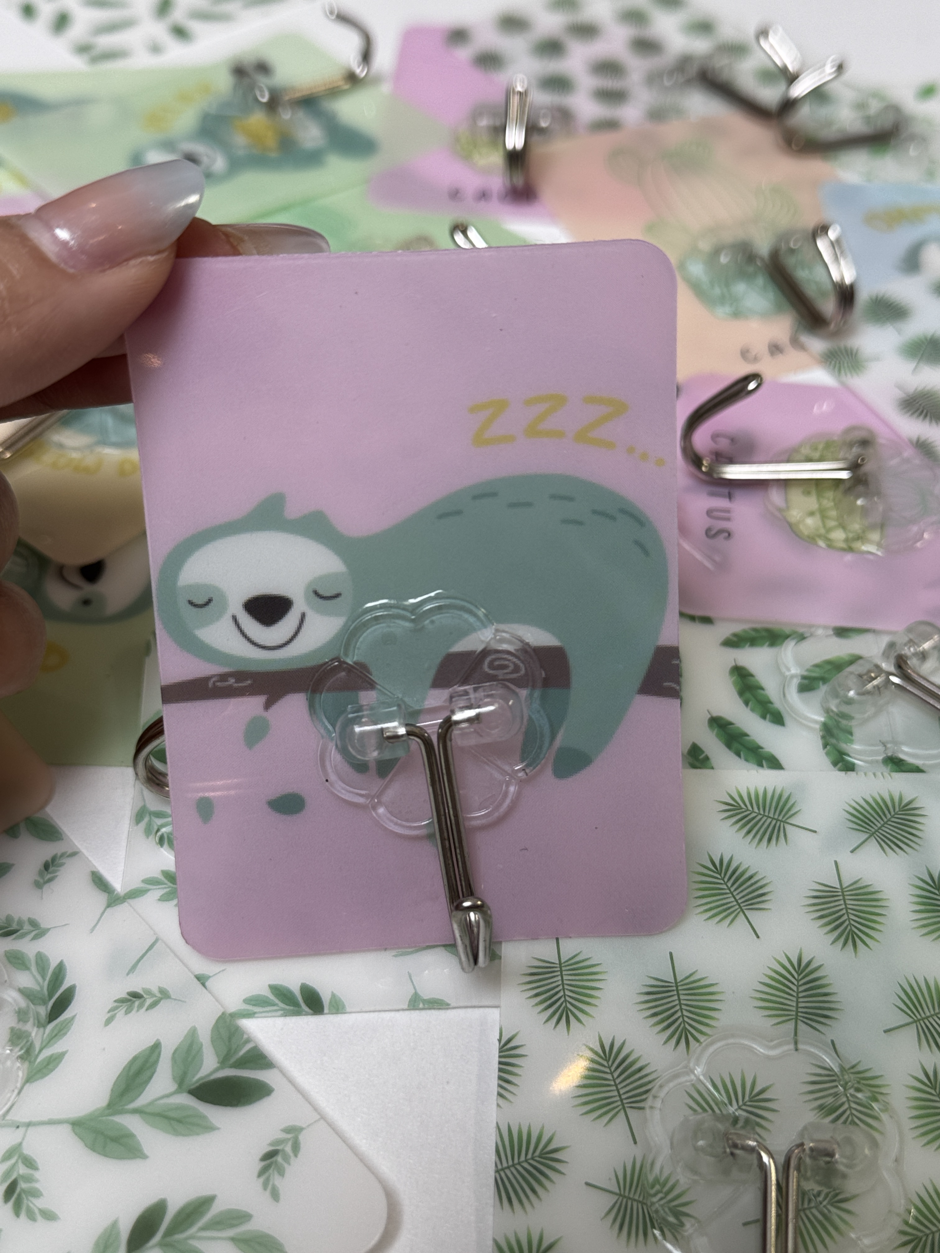 (12个装)卡通挂钩 90单（五合一组合)不锈钢又套装餐具