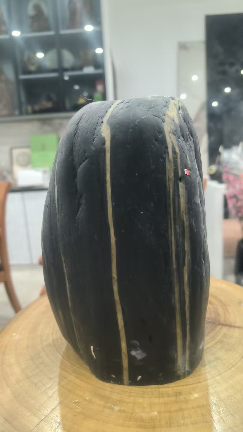 鹅卵石花盆20 - 25高度石底天然