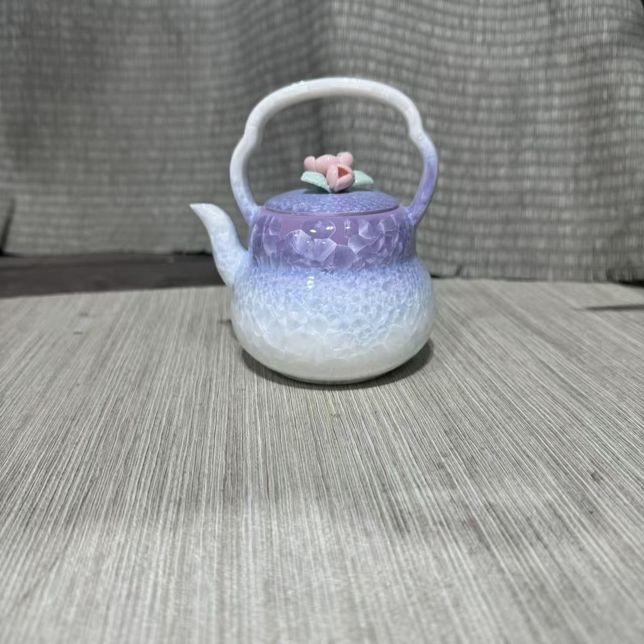 【闪购商品】高端结晶釉窑变提梁壶6346